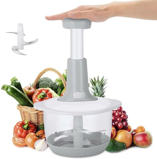 Multi-functional Vegetable Manual Hand Push Chopper